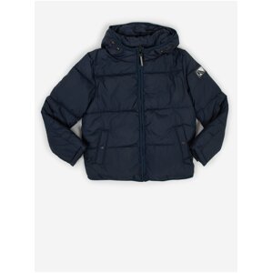Dark Blue Boys' Quilted Jacket with Hood Tom Tailor - Boys