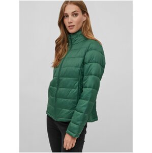 Green quilted winter jacket VILA Sibiria - Women