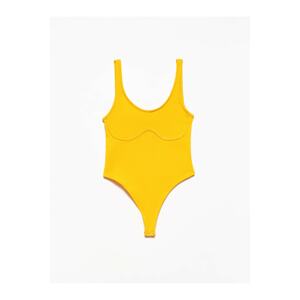Dilvin Bodysuit - Yellow - Slim fit