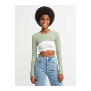 Dilvin Sweater - Green - Slim fit