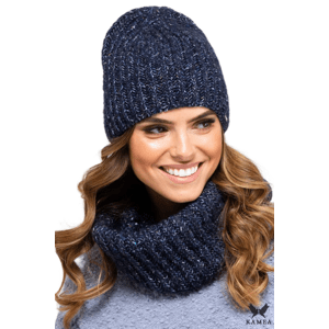 Női szett Kamea Kamea_Set_Hat&Chimney_K.19.263.12_Navy_Blue