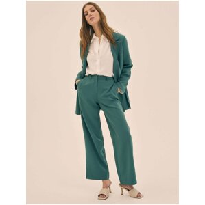 Green wide trousers VILA Freya - Women