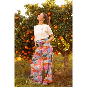 Femi Stories Woman's Trousers Olo Aloha Paradise