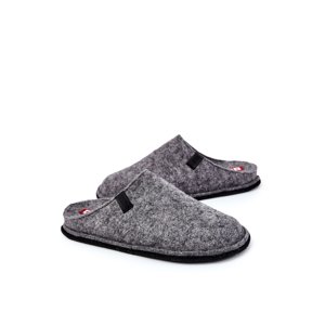 Classic Men's Slippers Big Star KK176001 gray