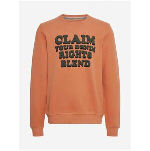 Orange Sweatshirt Blend - Men