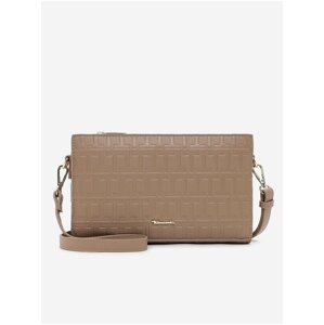 Beige Women's patterned crossbody handbag Tamaris Julia - Women