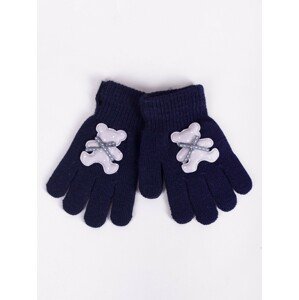 Yoclub Kids's Gloves RED-0235G-AA5B-001 Navy Blue