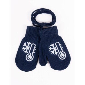 Yoclub Kids's Gloves RED-0236C-AA10-004 Navy Blue