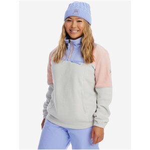 Light Grey Women's Fleece Sweatshirt Roxy Chloe Kim - Women