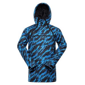 Men's ski jacket with membrane ALPINE PRO GHAD electric blue lemonade variant PA