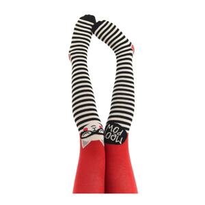 Mushi Meow Pow Cat Girl Child Pantyhose Red Black White