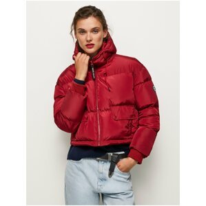 Red Women's Winter Jacket Pepe Jeans Amandine - Women