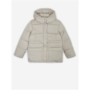 Tom Tailor Light Grey Girly Quilted Winter Jacket with Detachable Hood Tom - Girls