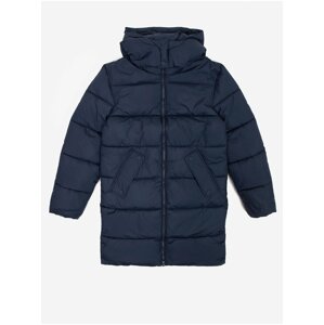 Tom Tailor Dark Blue Girly Quilted Winter Coat with Detachable Hood Tom - Girls