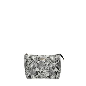 Women's small cosmetic bag NOBO L0100-CM00 Black and white