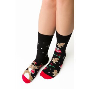 Socks Reindeer 078-A066 Black Black