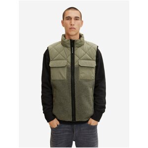 Khaki Men's Vest Tom Tailor - Men's