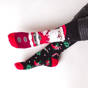 Santa Claus socks 079-A050 Black