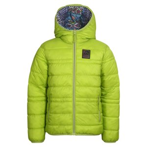 Children's double-sided jacket hi-therm ALPINE PRO MICHRO lime green variant PA