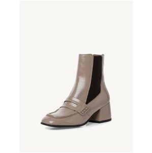 Beige Heeled Ankle Boots by Tamaris - Women