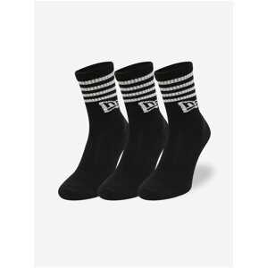 Set of three pairs of black socks New Era - Men