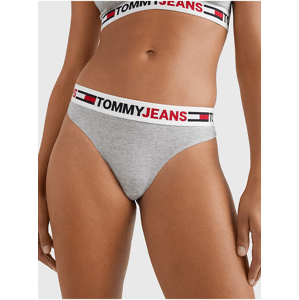 Light gray women's brindle thongs Tommy Jeans - Ladies
