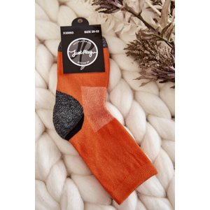 Youth high cotton socks orange