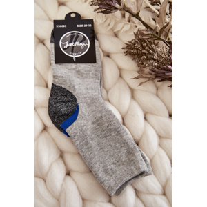 Youth High Cotton Socks Gray