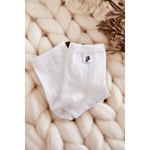 Youth classic striped socks white