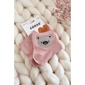 Women's cotton socks with Cosas pink