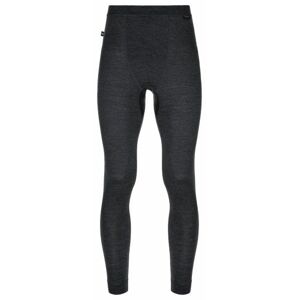 Men's thermal trousers made of wool MAVORA BOTTOM-M black