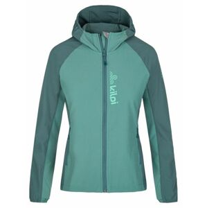 Women's softshell running jacket Kilpi BALANS-W dark green