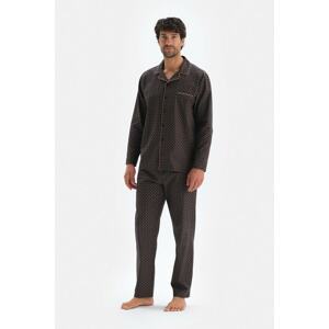 Dagi Pajama Set - Brown - Plain