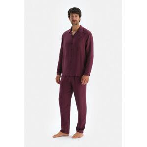 Dagi Pajama Set - Burgundy - Plain