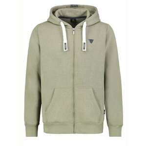 Khaki men's sweatshirt with sweatshirt SUBLEVEL