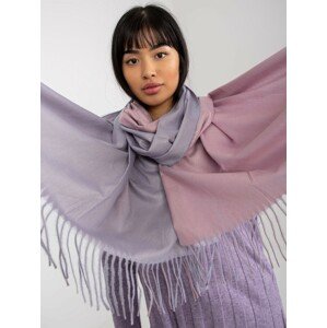 Lady's light purple smooth scarf with viscose