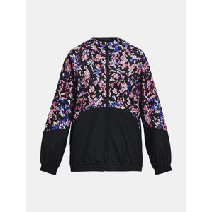 Pink and black Under Armour Woven FZ Jacket
