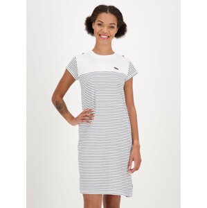 White striped dress with belt Alife and Kickin