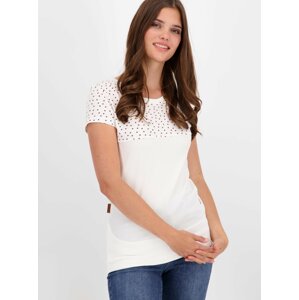 White Women's Polka Dot T-Shirt Alife and Kickin - Women