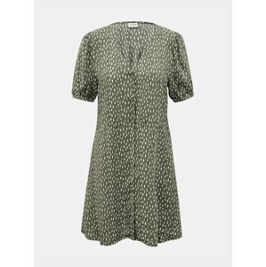 Green Patterned Dress with Buttons JDY Staar - Women