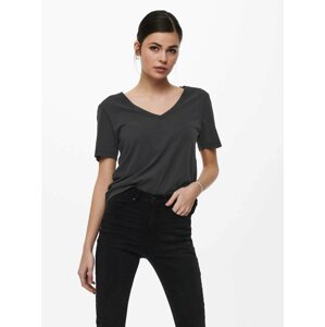 Black basic T-shirt JDY Farock - Women