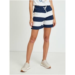 White and Blue Striped Tracksuit Shorts JDY Pablo - Ladies