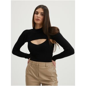 Black Ribbed Sweater/Top 2in1 JDY Sibba - Women