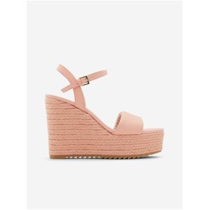 Apricot Women's Leather Wedge Sandals ALDO Jeigh - Women