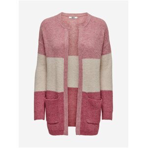 Pink Striped Cardigan JDY Hudson - Women