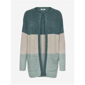 Creamy Green Striped Cardigan JDY Hudson - Women