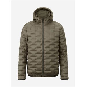 Khaki Mens Quilted Hooded Jacket Picture Mohe - Men