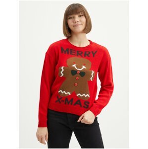 Red Women's Christmas Sweater JDY Cookie - Women