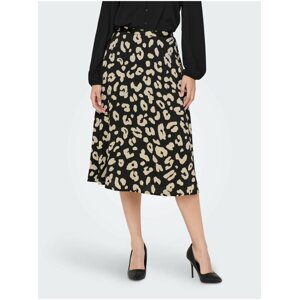 Cream-Black Ladies Patterned Skirt JDY Fifi - Women
