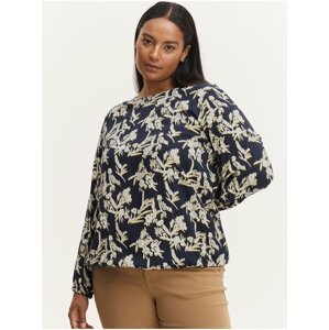 White-blue floral blouse Fransa - Women